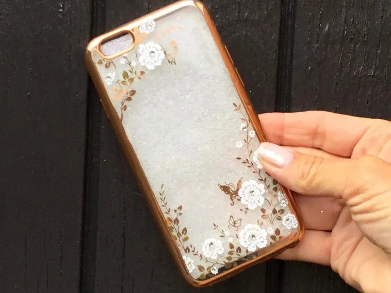 Billede 3 - Silikone cover med similisten blomster til iPhone 