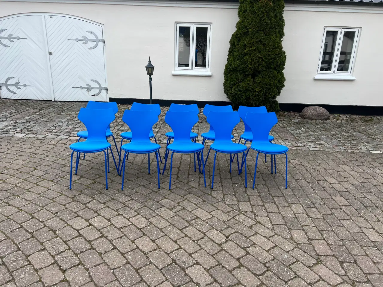 Billede 8 - Lækre spisebords stole i blå