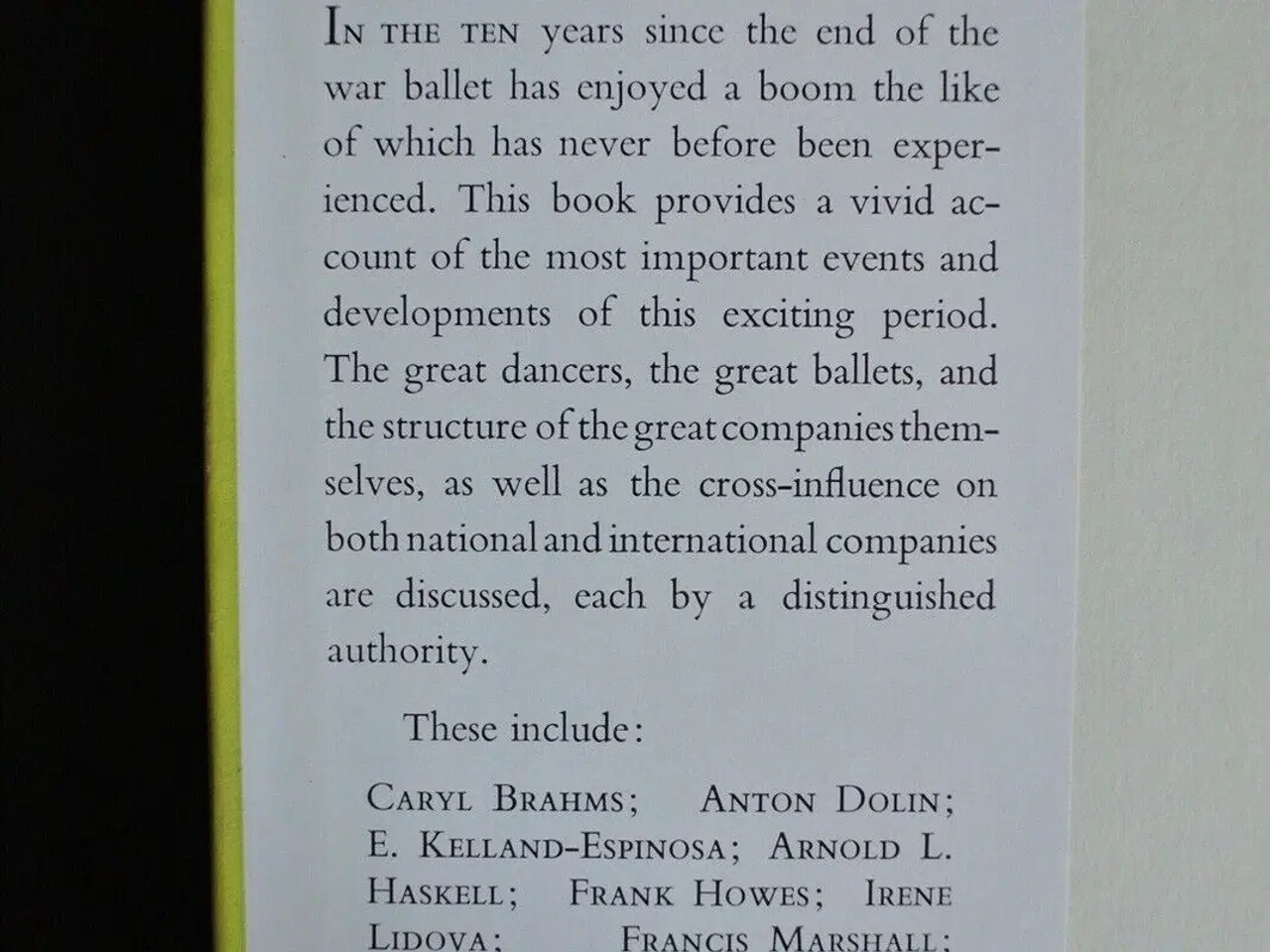 Billede 4 - ballet - a decade of endeavour, edited by a. h. fr