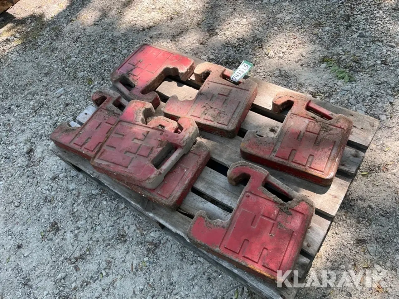 Billede 2 - Vægtklodser IH 30kg 11 styk