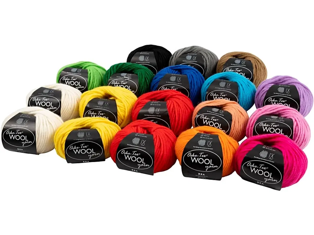 Billede 1 - Uldgarn, L: 50 M, 18x50g/ 1 ngl.