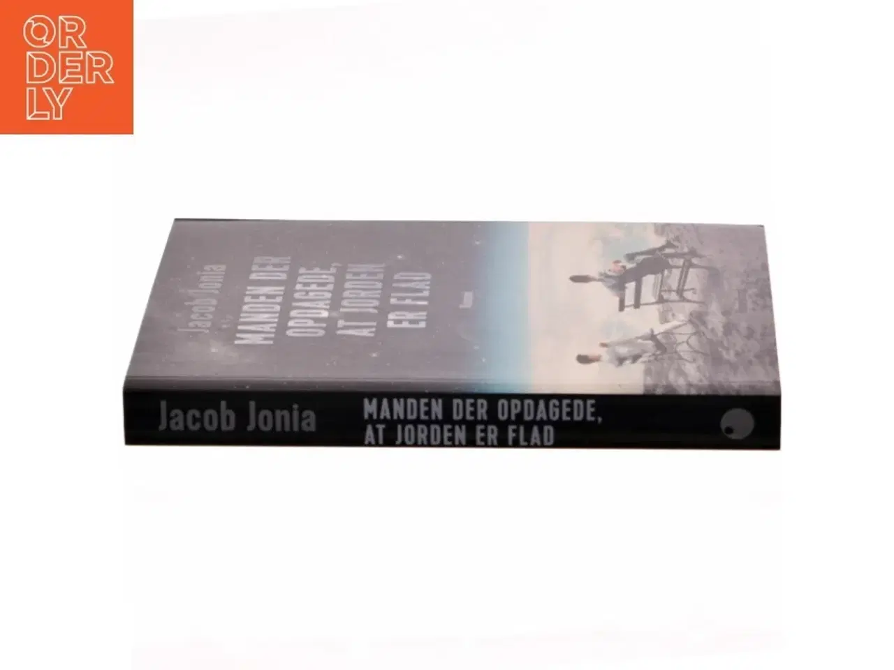 Billede 2 - Manden der opdagede, at jorden er flad : roman af Jacob Jonia (Bog)