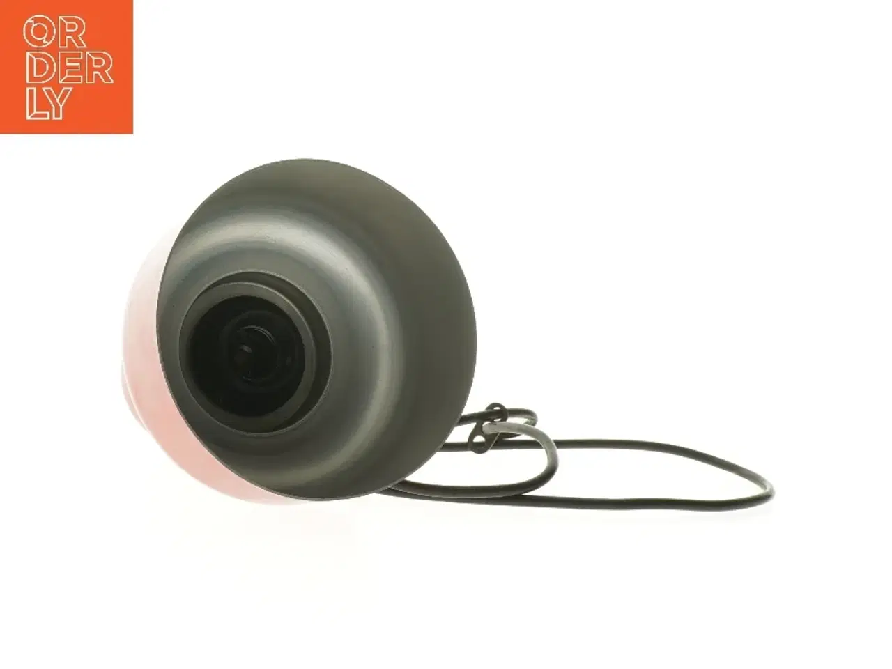 Billede 2 - Rød pendellampe (str. Ø 15 cm længde 19 cm)