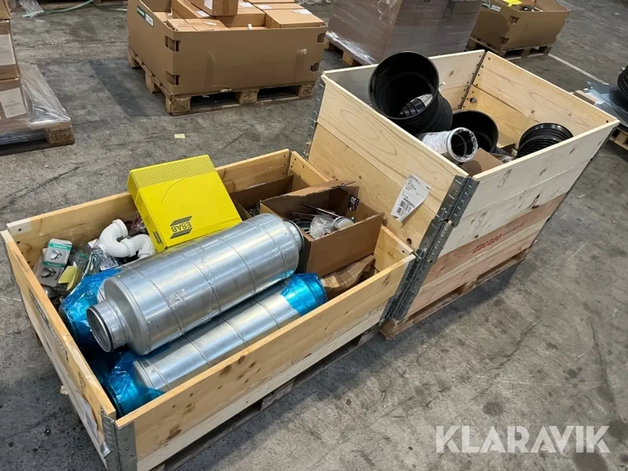 Billede 2 - Lot - rottespærre, lyddæmpere, svejsetråd og øvrigt - 2 paller