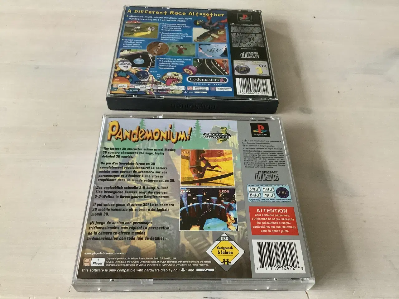Billede 3 - Micro Maniacs og Pandemonium! Ps 1 spil
