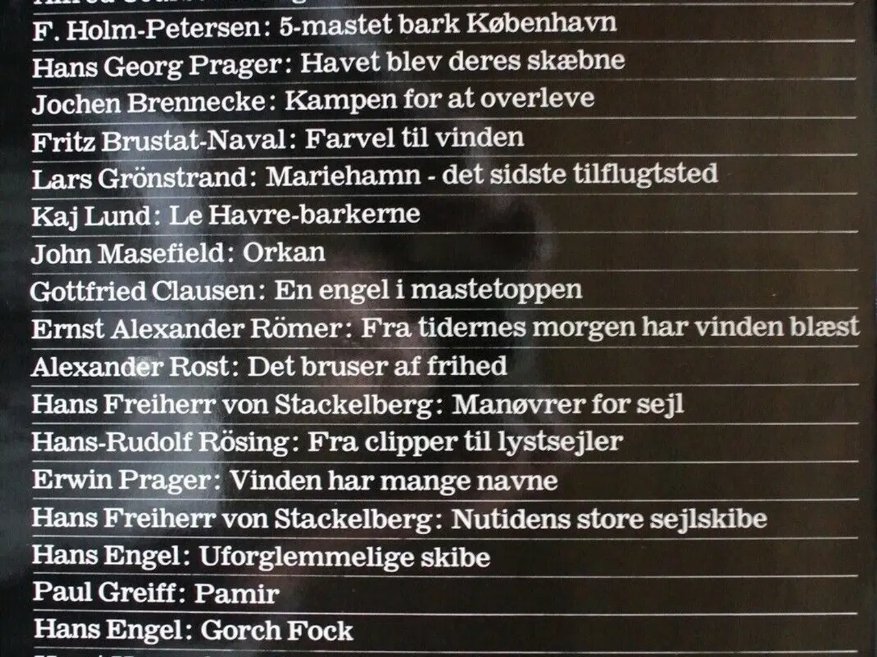 Billede 5 - bogen om de store sejlskibe, red. af frank grube o