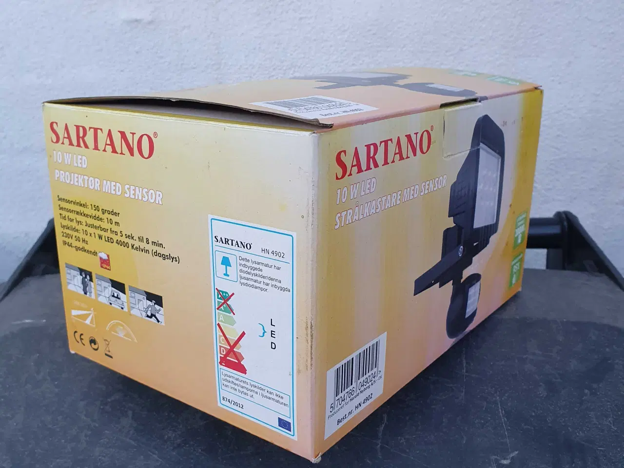 Billede 2 - Sartano 10w led projektør med sensor 