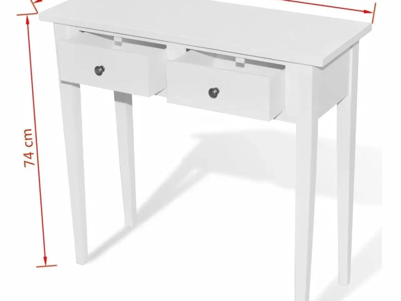 Billede 6 - Konsolbord med to skuffer hvid