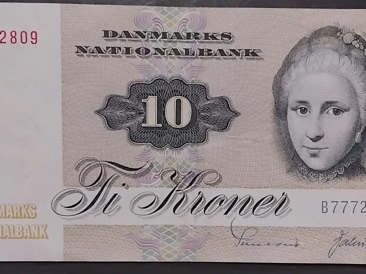 Billede 1 - 10 KRONE 1977 Cathrine Sophie Kirchhof PÆN