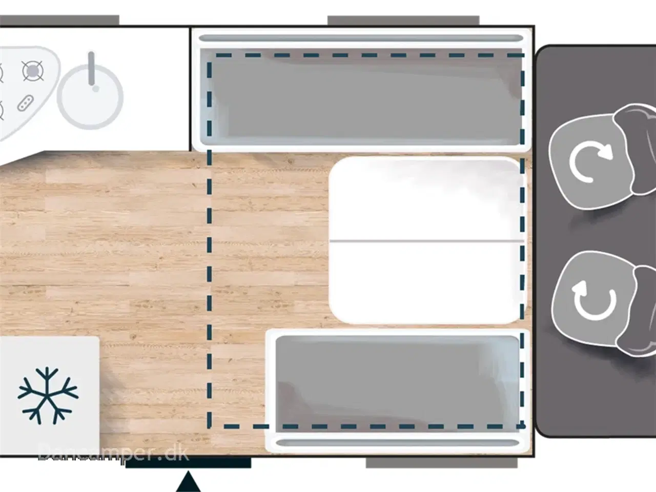 Billede 18 - 2021 - Chausson 640 Titanium Premium   Kommisionssalg - 200 AH Lithium, 2000W inverter, 170Hk &amp;amp;amp;amp;amp; 6-trins automatgear, Solceller mm.