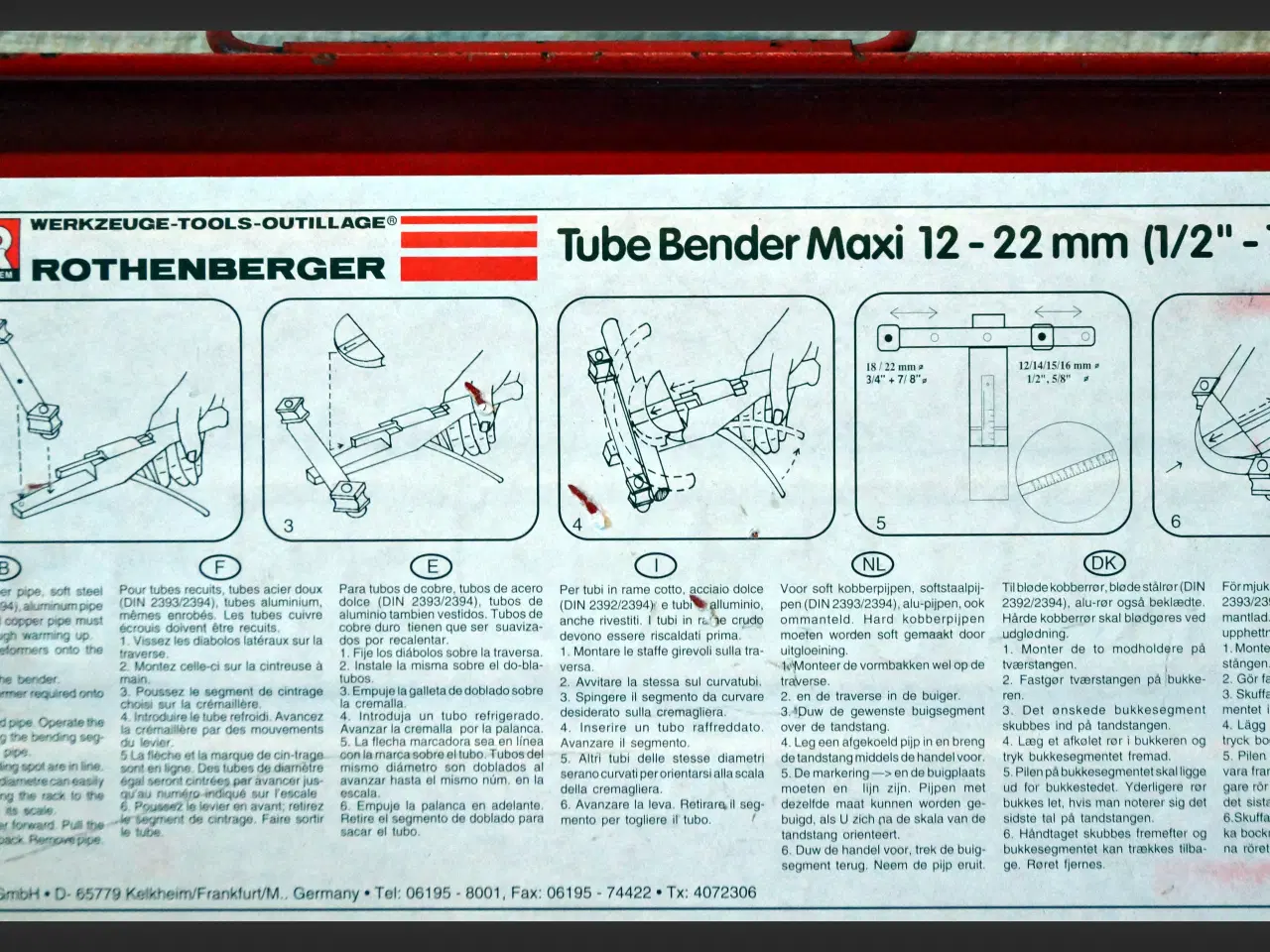 Billede 2 - Rothenberger Tube Bender Maxi set