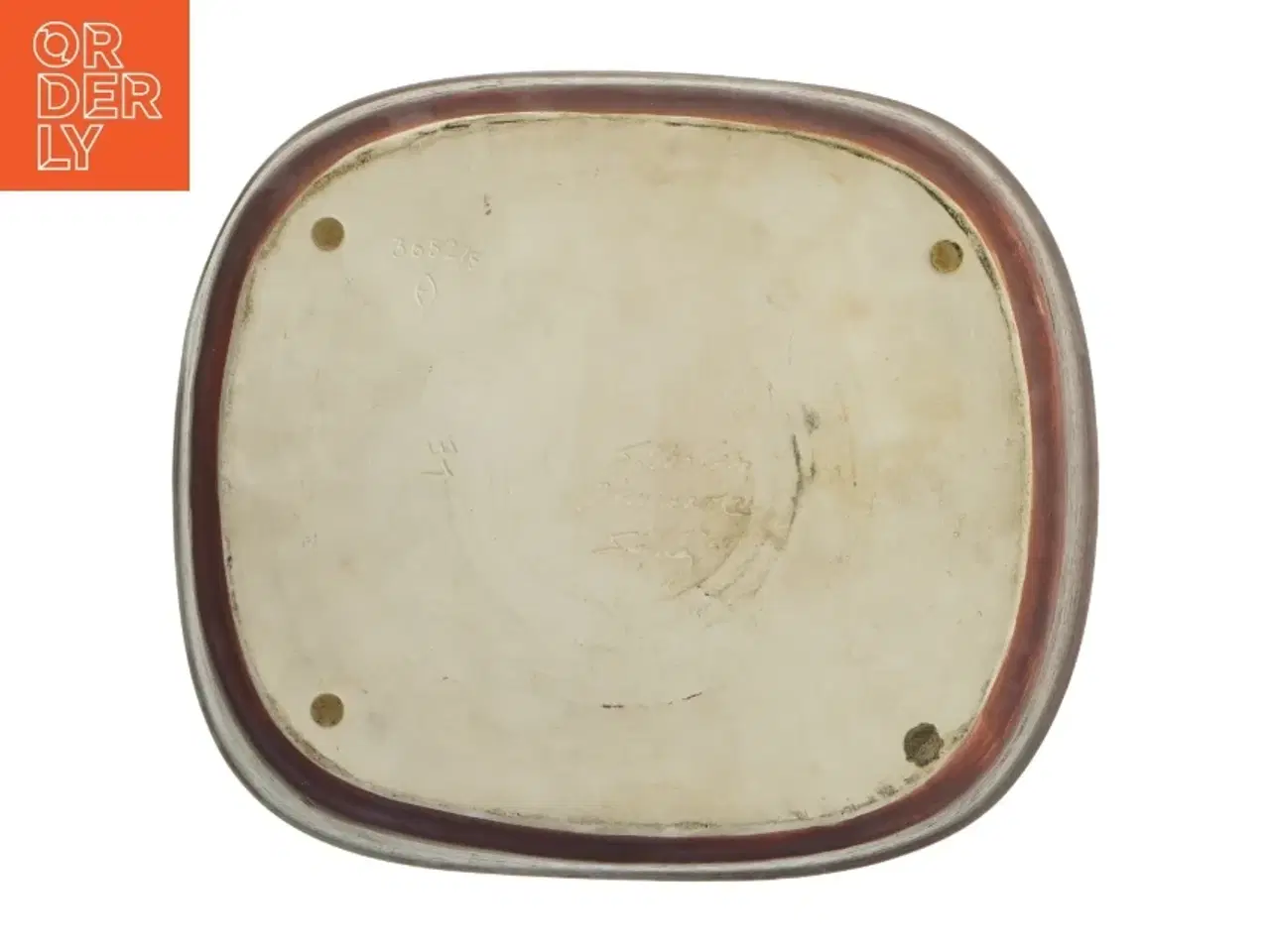 Billede 3 - Søholm Keramisk fad med Turkis glasur (str. 28x24 cm)