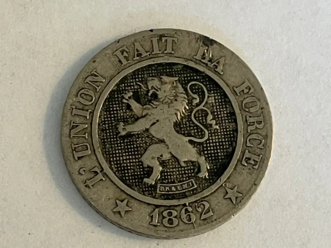 Billede 2 - 10 Centimes Belgium 1862
