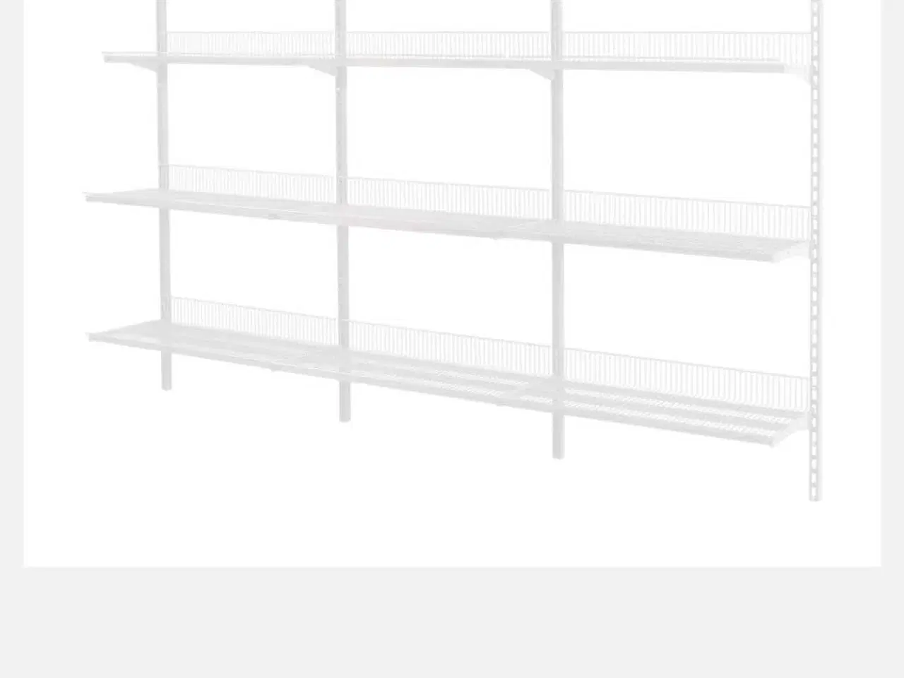 Billede 1 - Vægophæng reol walk in closet Butiksreol 