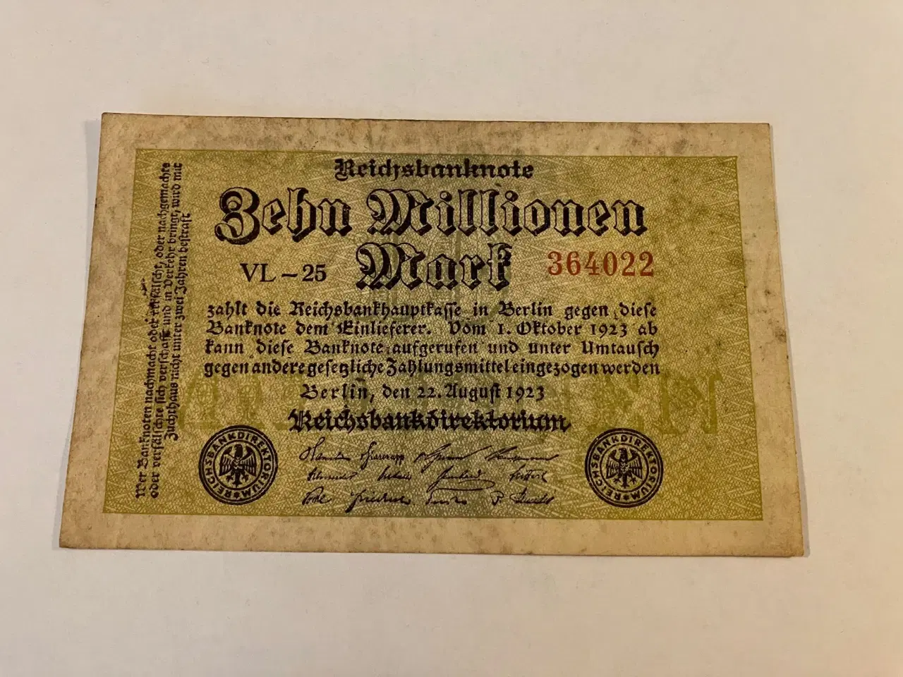 Billede 1 - Zehn Millionen Mark 1923 Germany