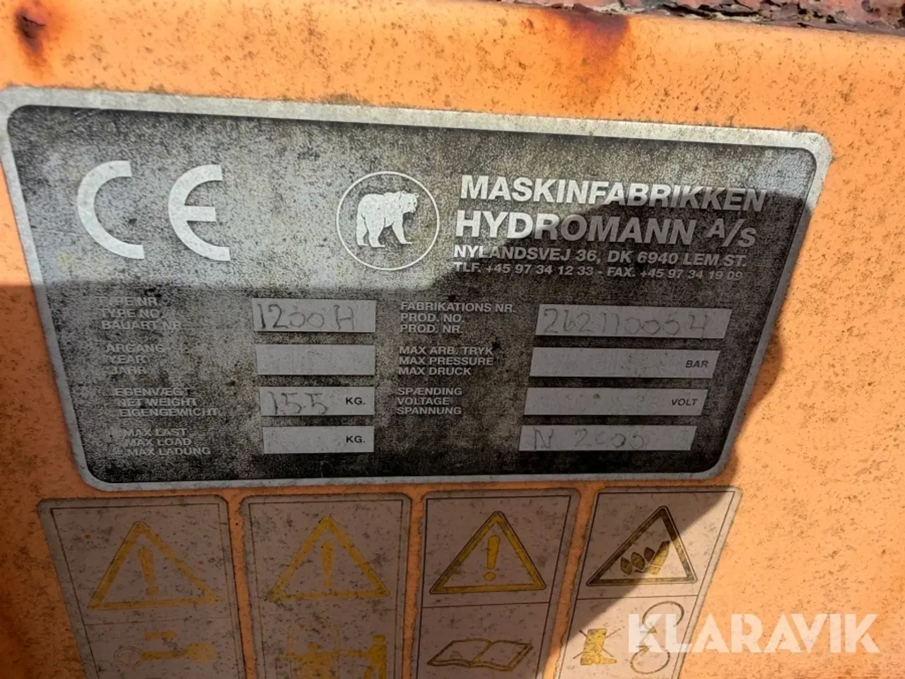 Billede 7 - Sneslynge Hydromann 1200H - 1 styk