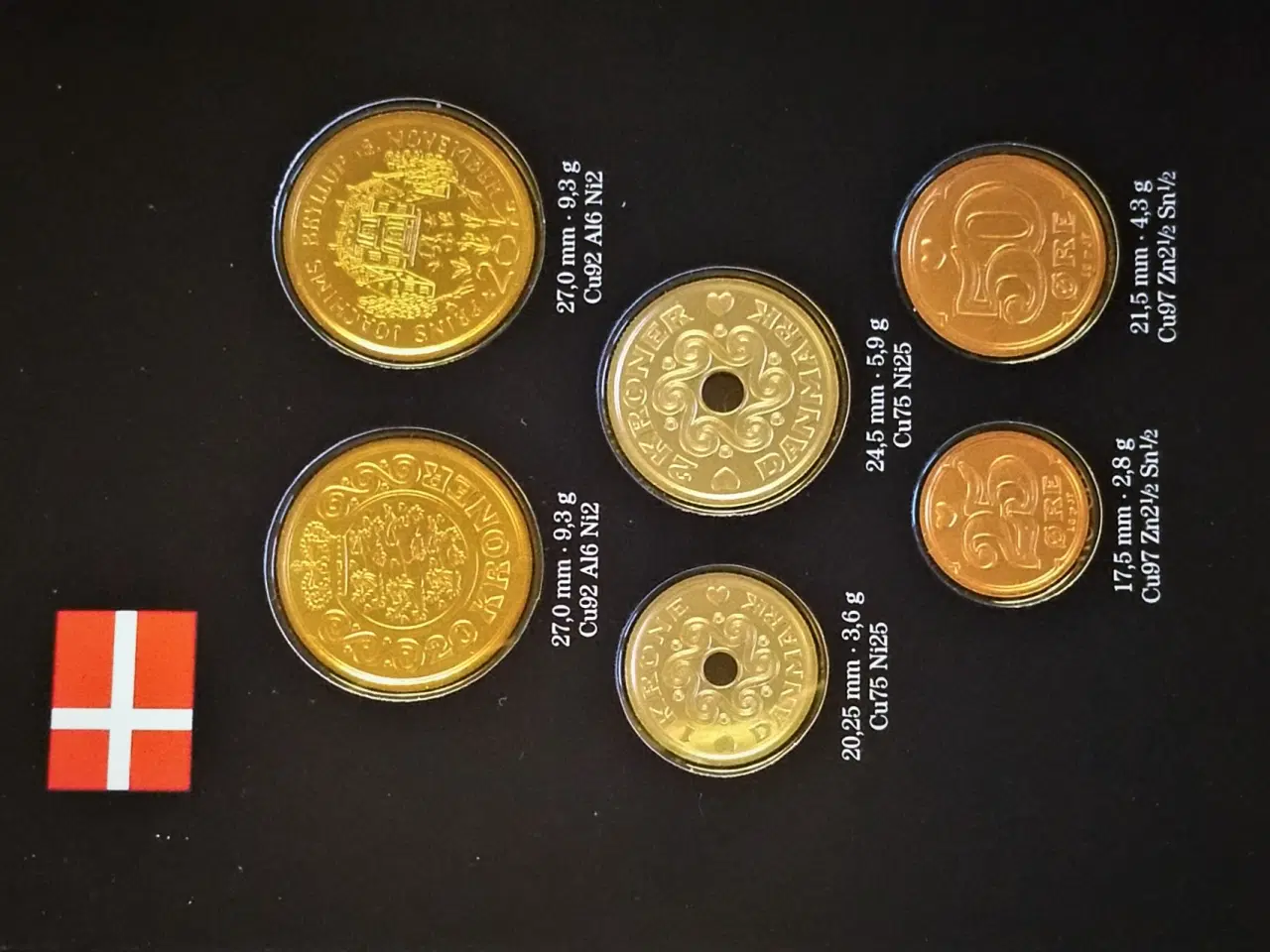 Billede 1 - DET KGL Møntsæt 1996 med  JOACHIM BRYLLUP MØNT!