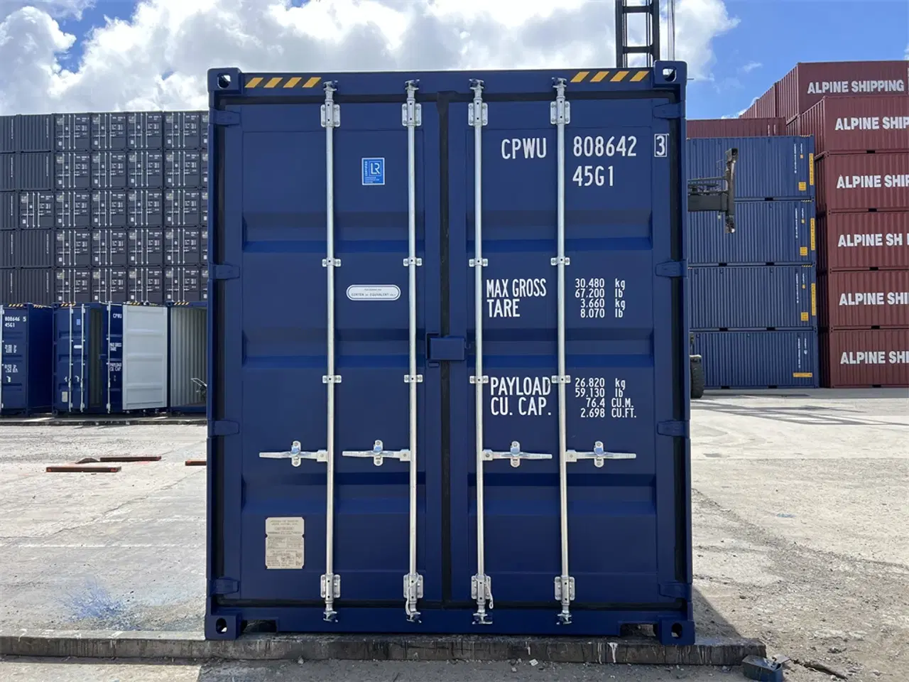 Billede 1 - 40'HC ny container - RAL 5013 - Aarhus