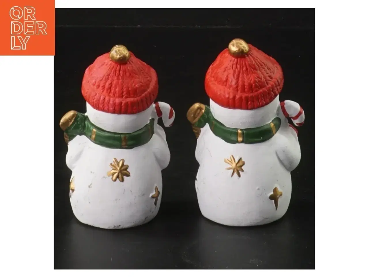 Billede 2 - Dekorative snemænd figurer (str. 9,5x6 cm)