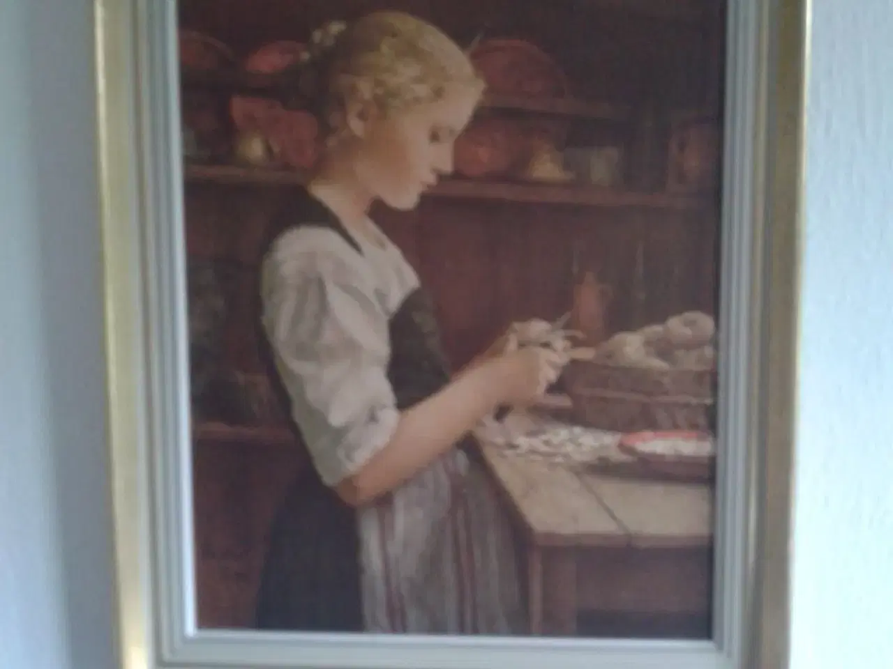 Billede 1 - Billed efter maleri af Albert Anker 1886