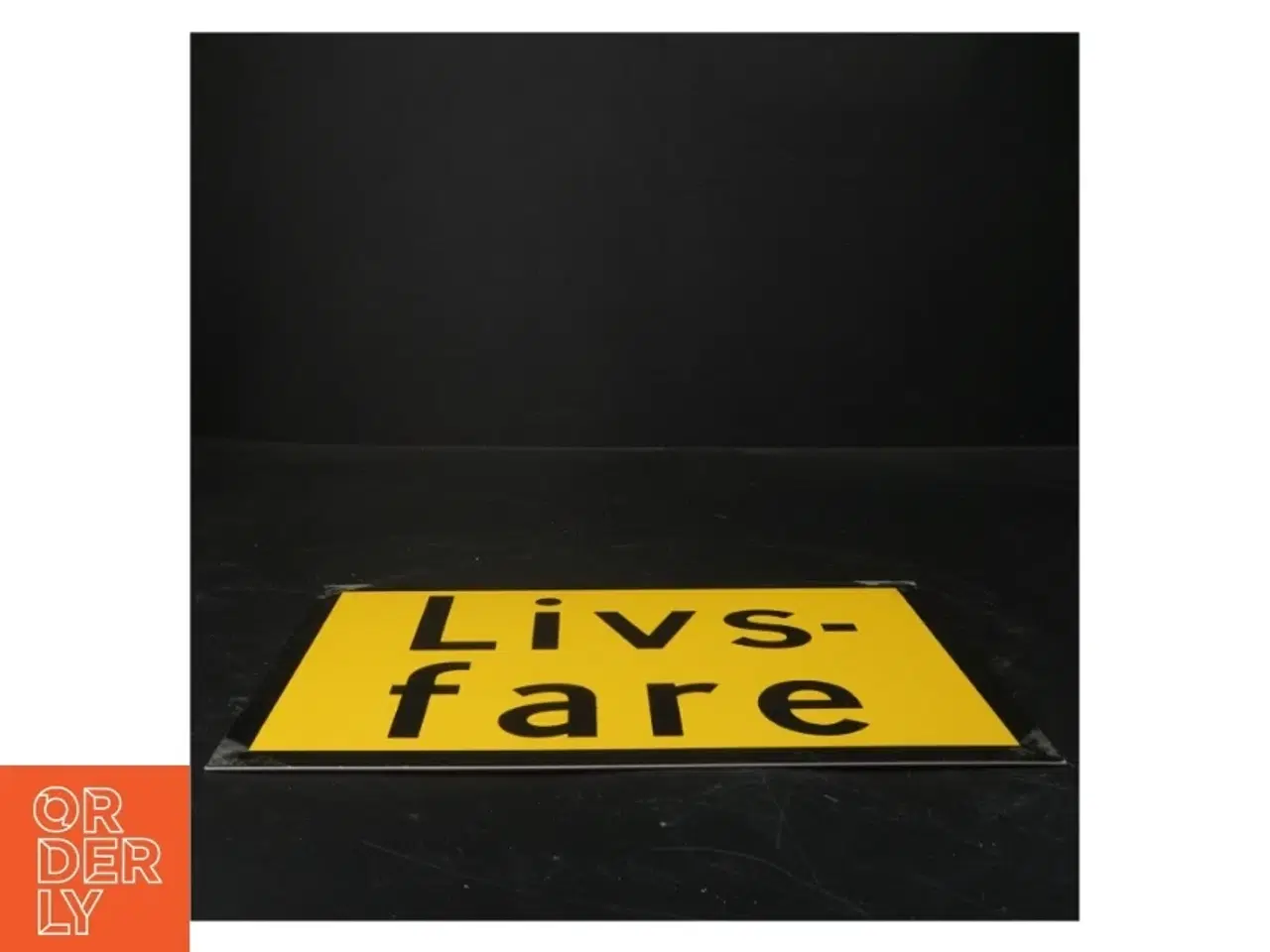 Billede 2 - Livsfare advarselsskilt (str. 29x21 cm)