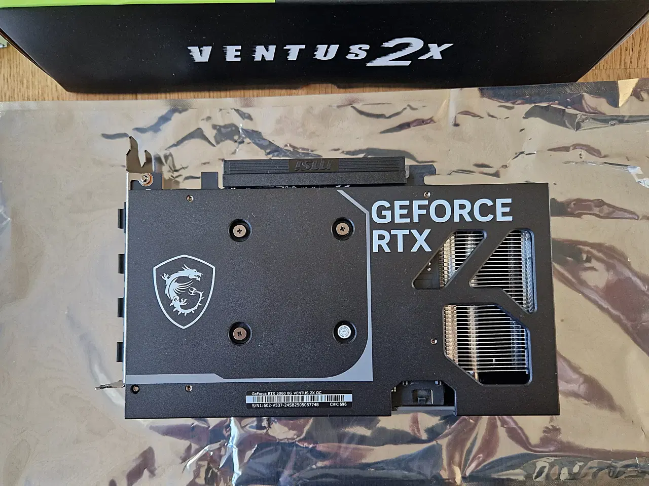 Billede 5 - Nyt MSI Nvidia GeForce RTX 5060 VENTUS 2X OC 8GB 