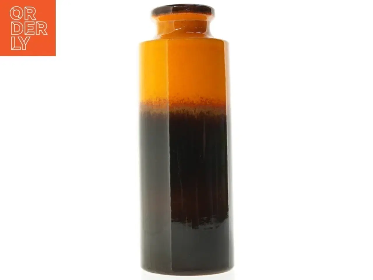 Billede 1 - Scheurich West Germany Retro Brændt orange keramik vase (str. 27 cm)