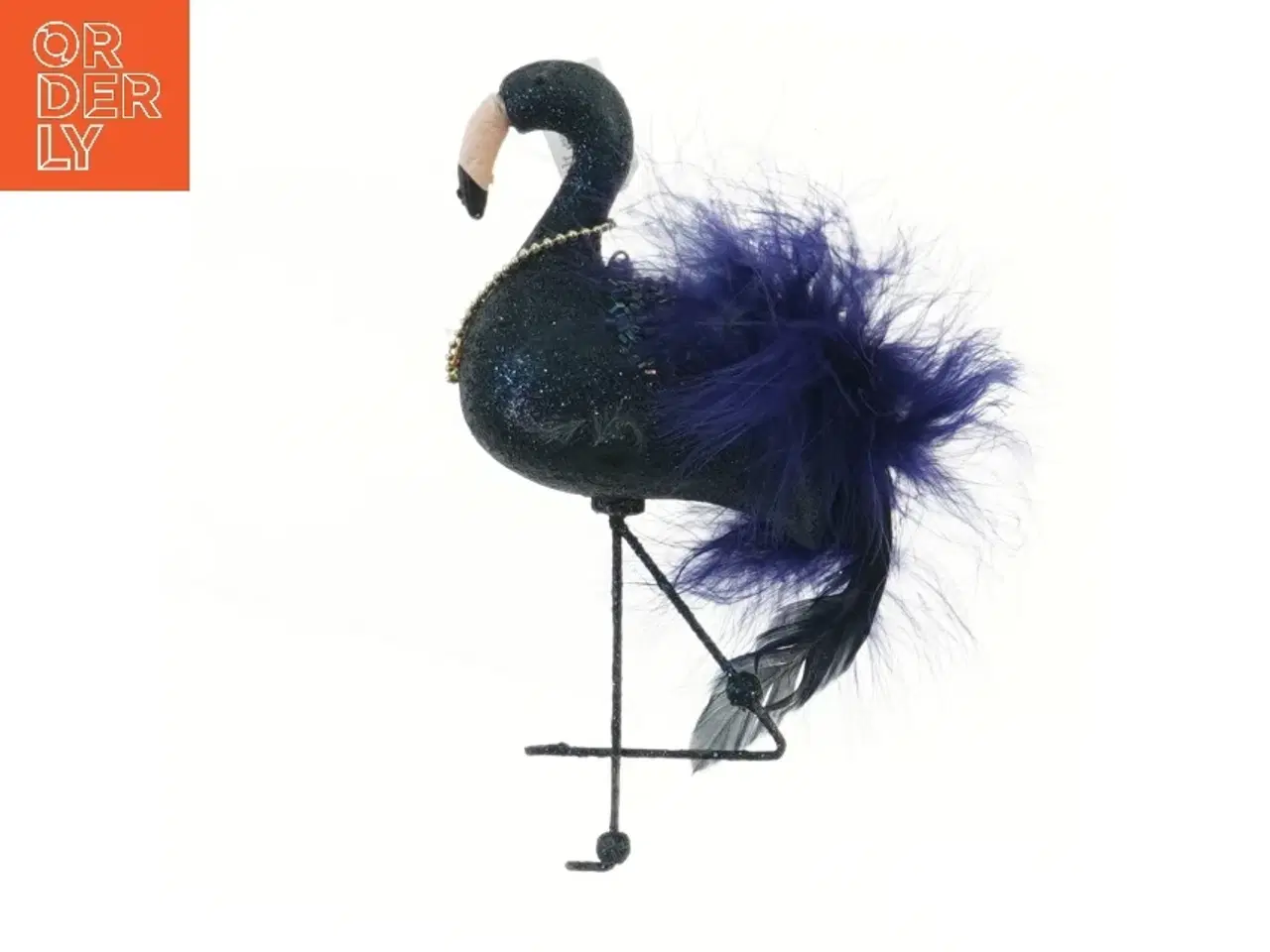 Billede 1 - Dekorativ flamingo med glimmer fra Det Gamle Apotek (str. 20 cm)