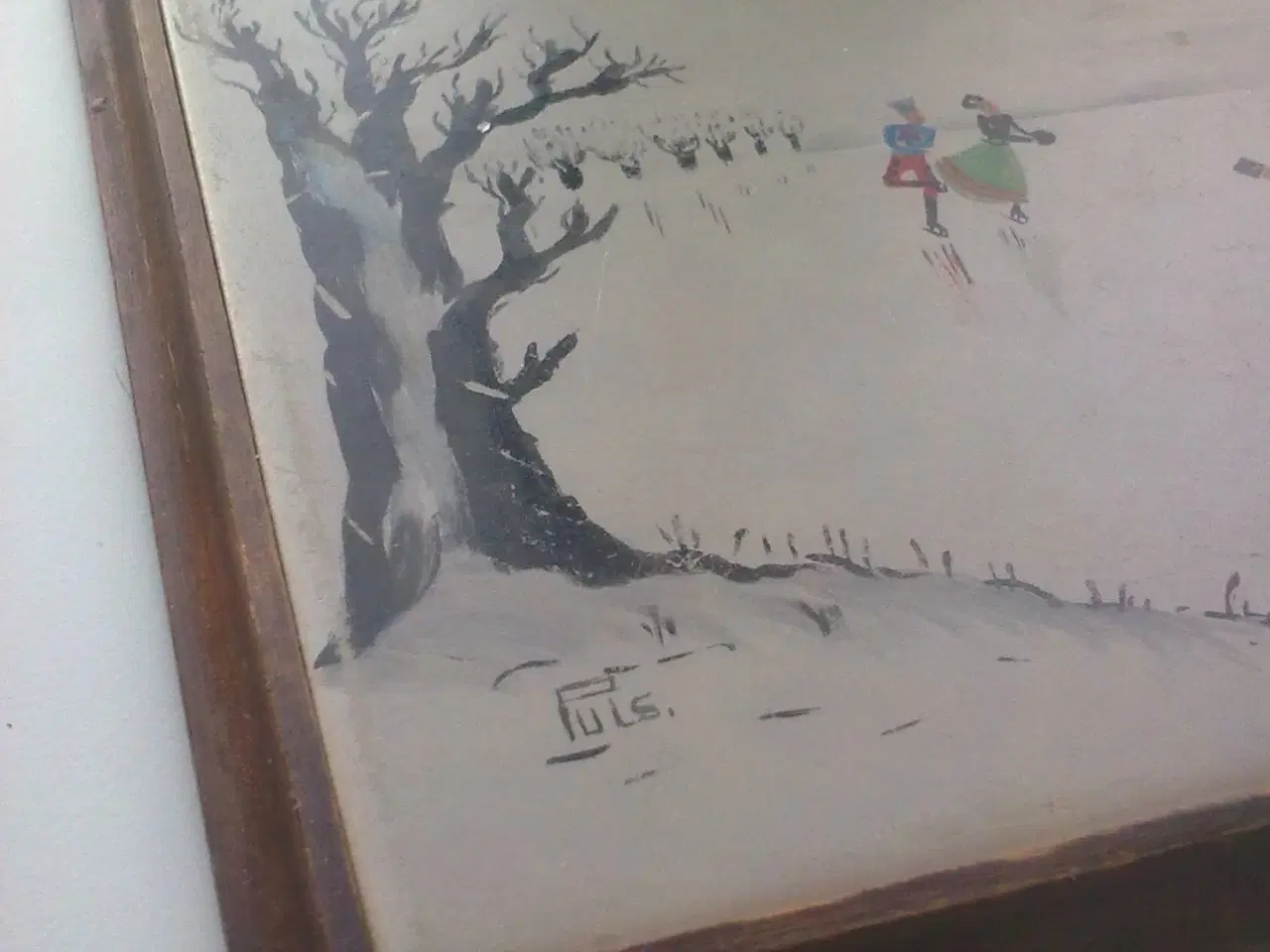 Billede 3 - Skøjter og dans Meissen VARMEBRIK vinter GAMMEL 