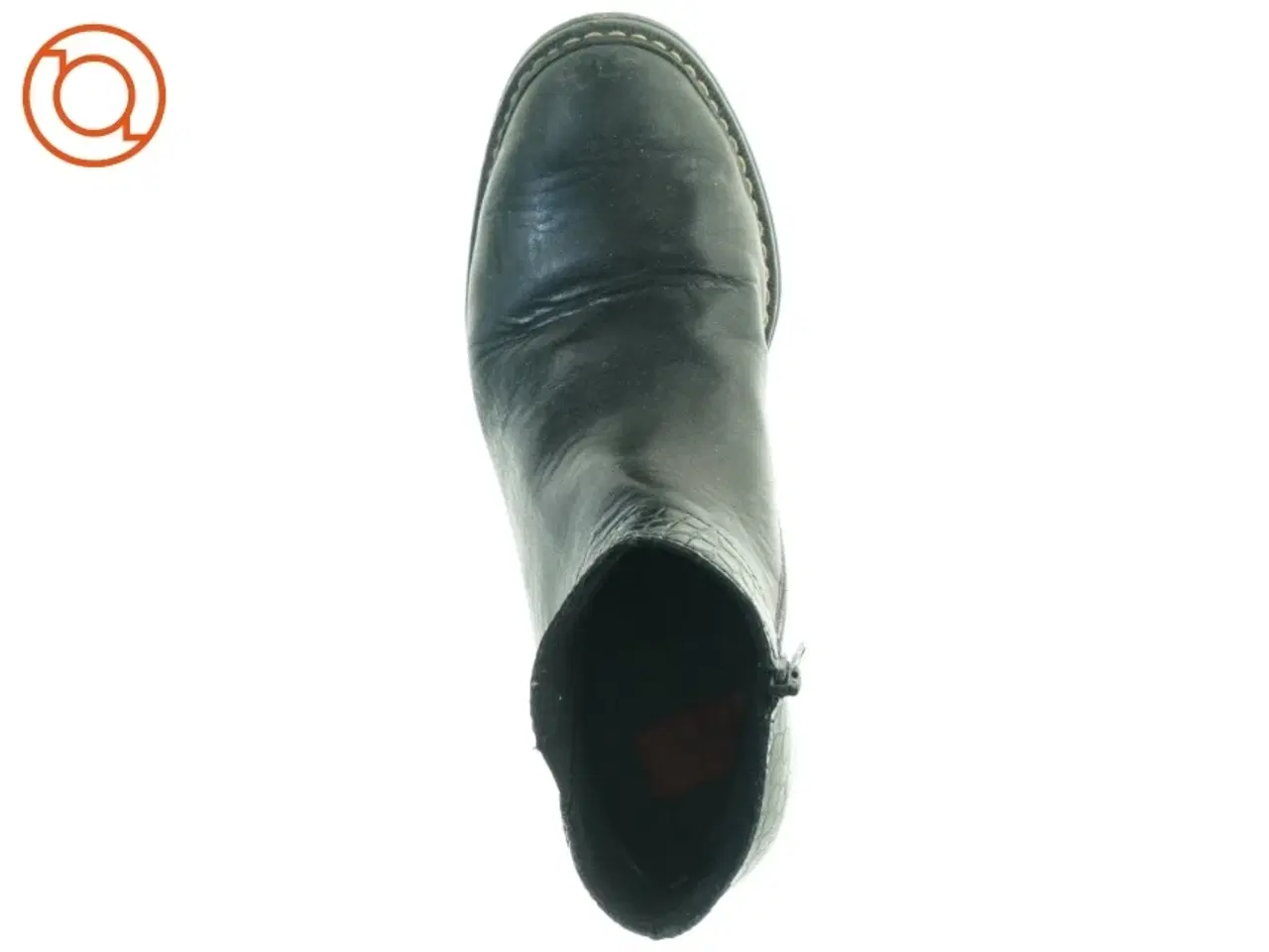 Billede 8 - Sorte ankelstøvler med krokodilleprint fra Rieker (str. 37)