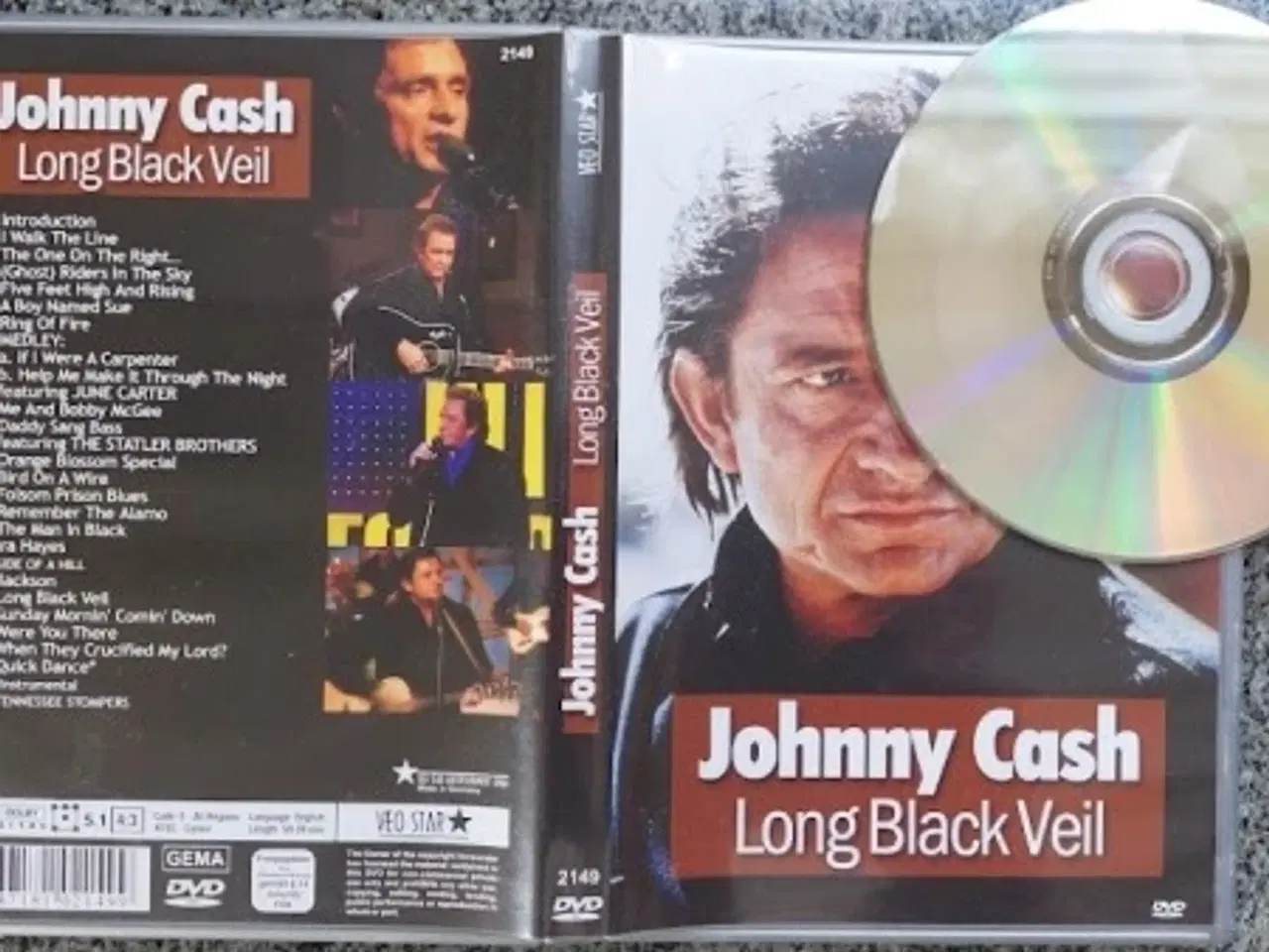 Billede 1 - johnny cash dvd-long black veil