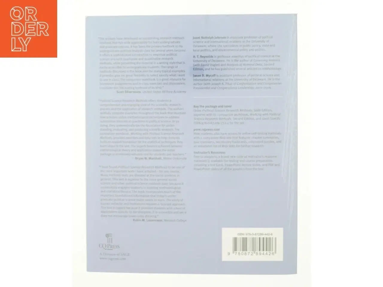 Billede 3 - Political Science Research Methods af Janet Buttolph Johnson (Bog)