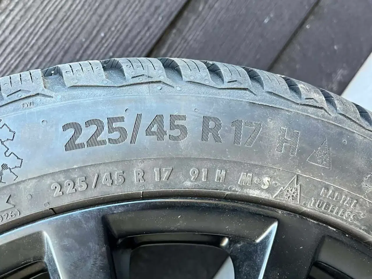 Billede 2 - 4 nye fælge med nye dæk 108x4