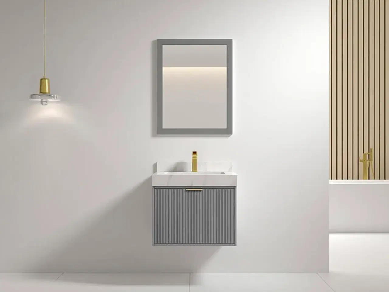 Billede 4 - Baderumsmøbel, Auburn, Grey, 60