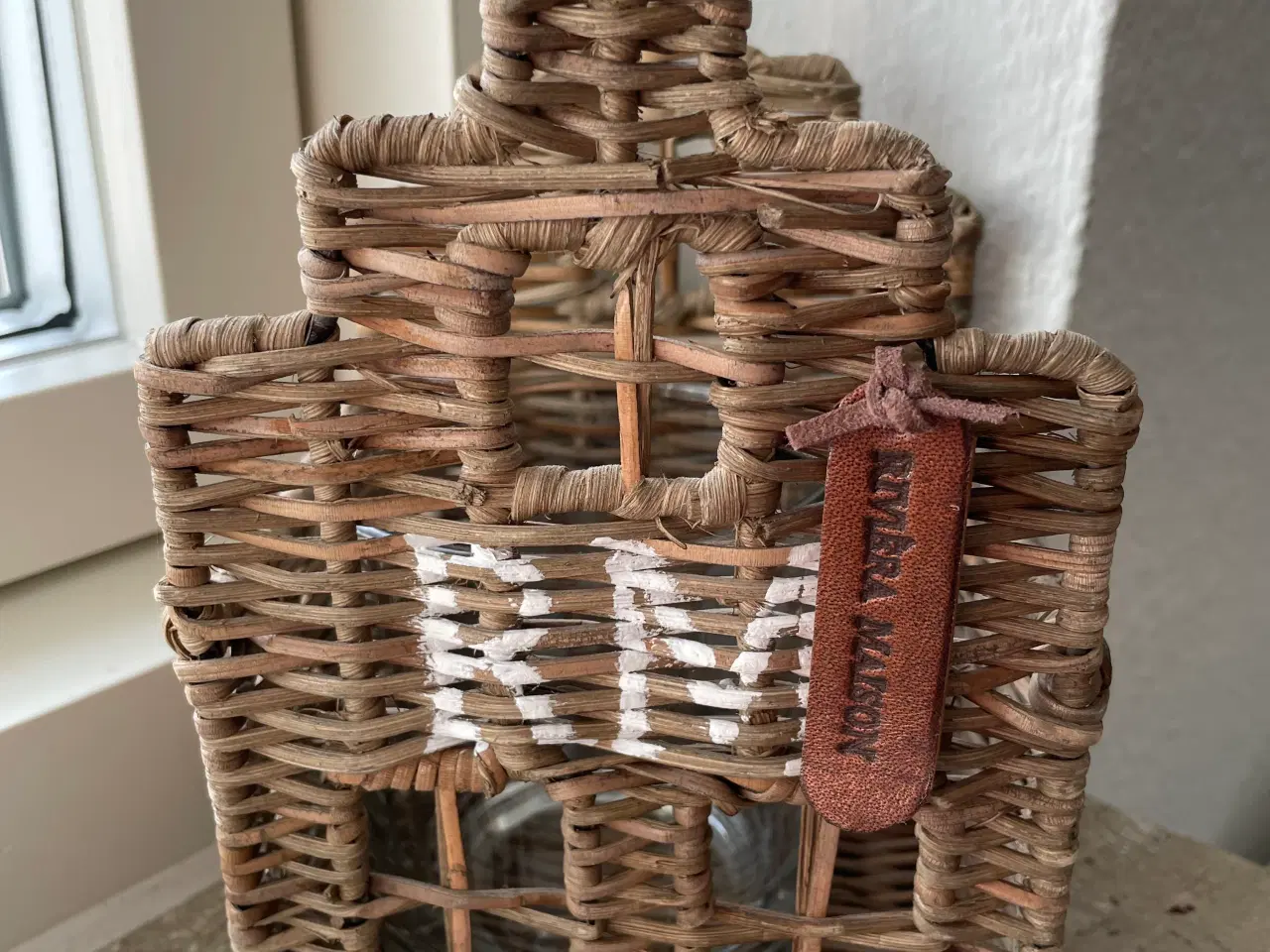 Billede 1 - Riviera Maison lysestage i Rattan