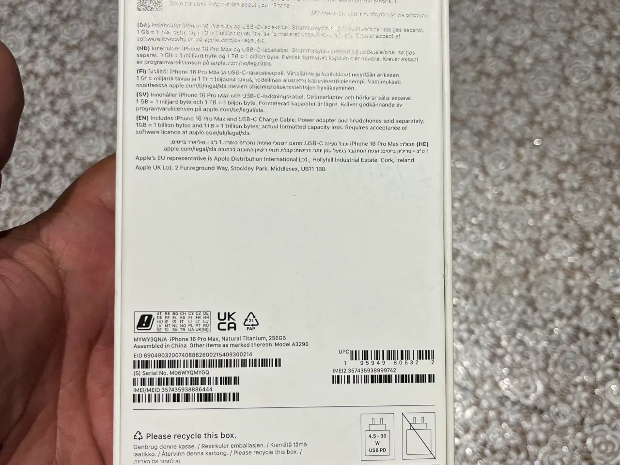 Billede 3 - iPhone 16 Pro Max, Natural Titanium, 256GB