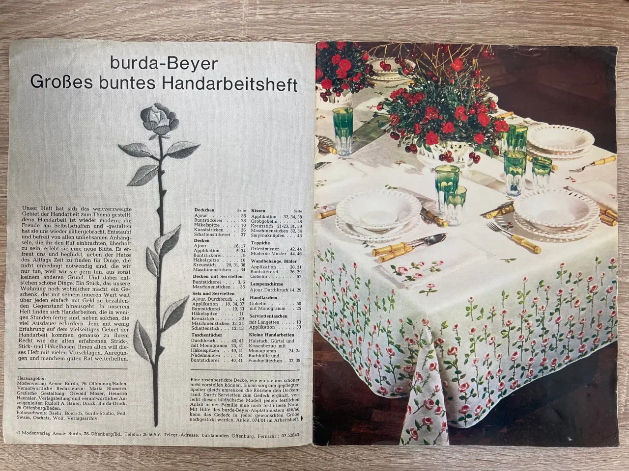 Billede 2 - Tyske Burda-blade med mange broderimønstre
