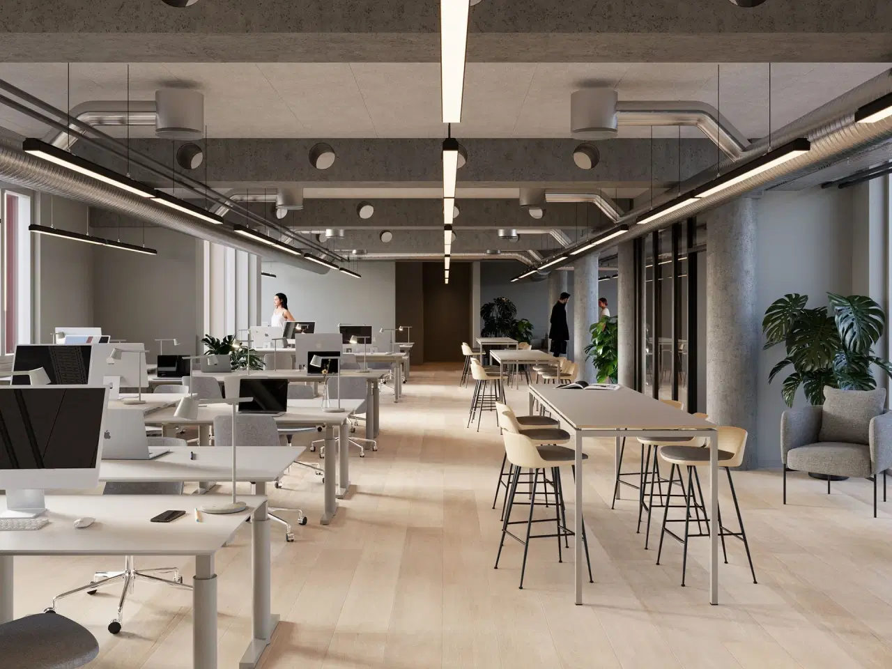 Billede 2 - Nyistandsatte kontorer med udsigt til Østre Gasværk