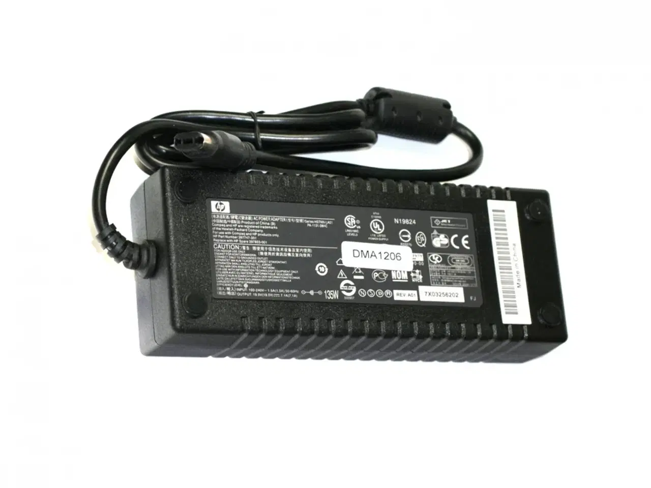 Billede 1 - HP Compaq 135W 19V 7.1A strømforsyning med oval Multi-pin tip - Original