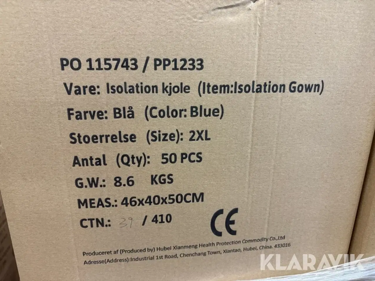 Billede 3 - Engangskittel Str. 2XL - 2 paller