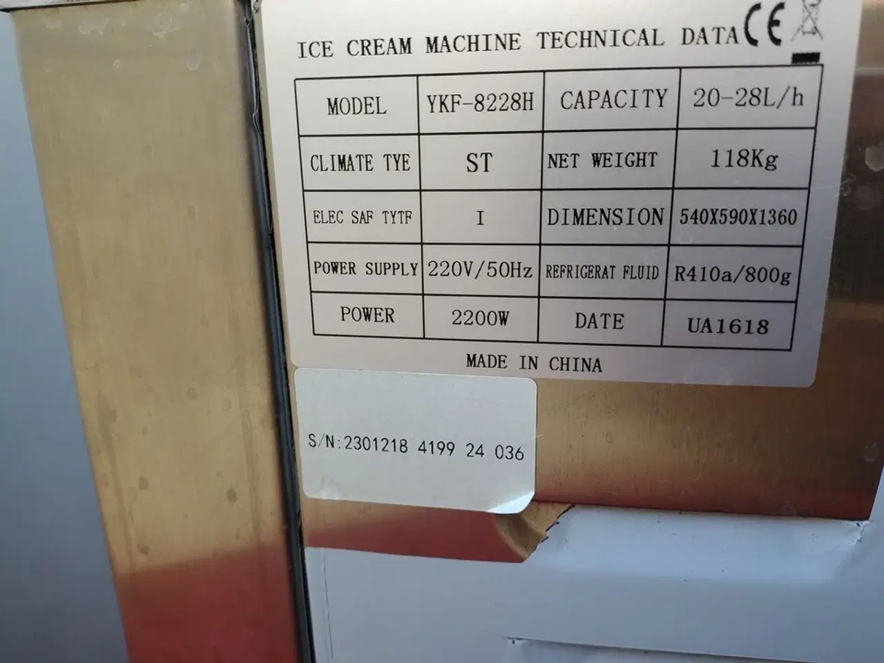 Billede 3 - SoftIce maskine. Se tekst.  VEVOR