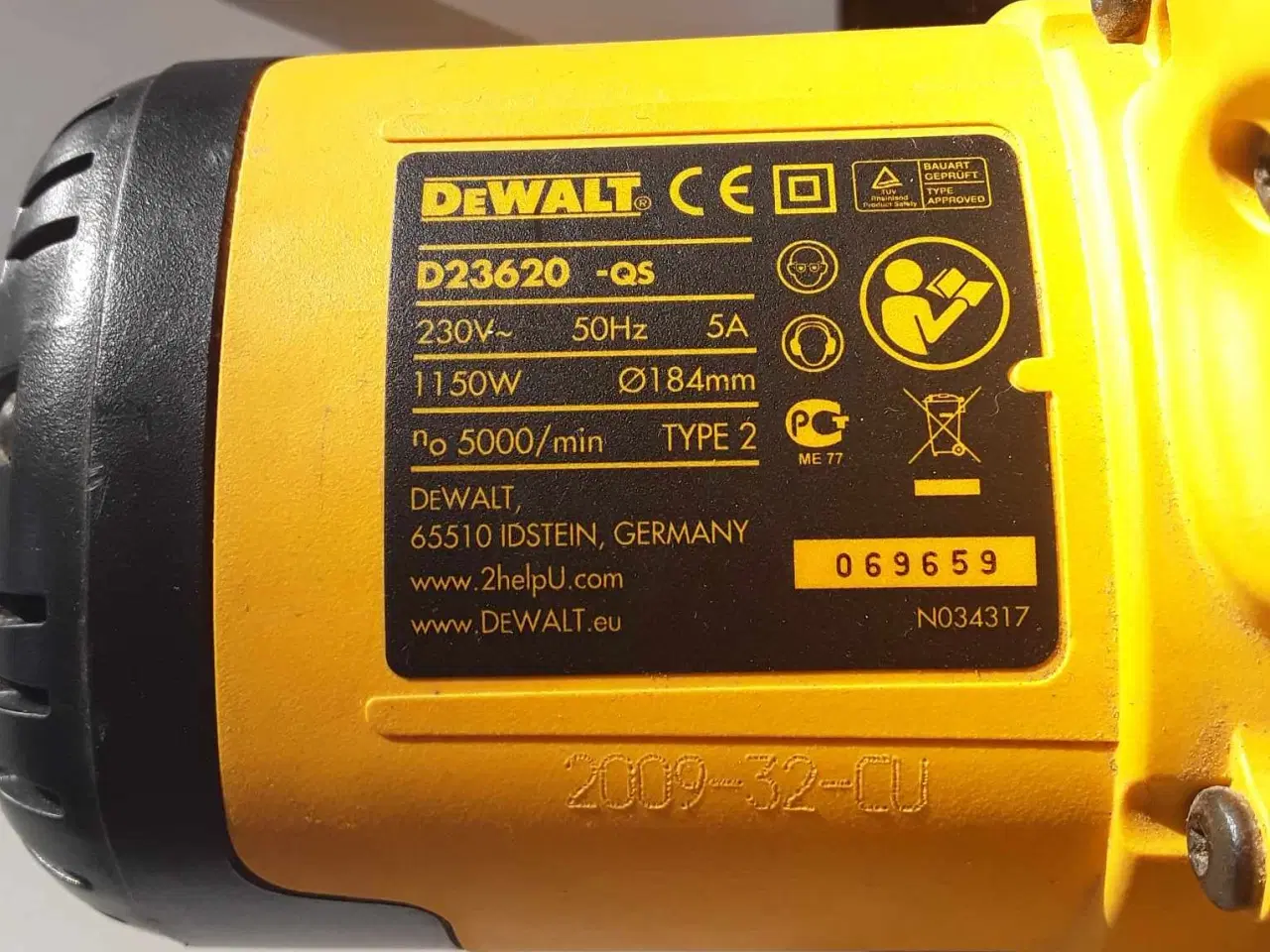 Billede 2 - DeWalt D23620 Rundsav sælges