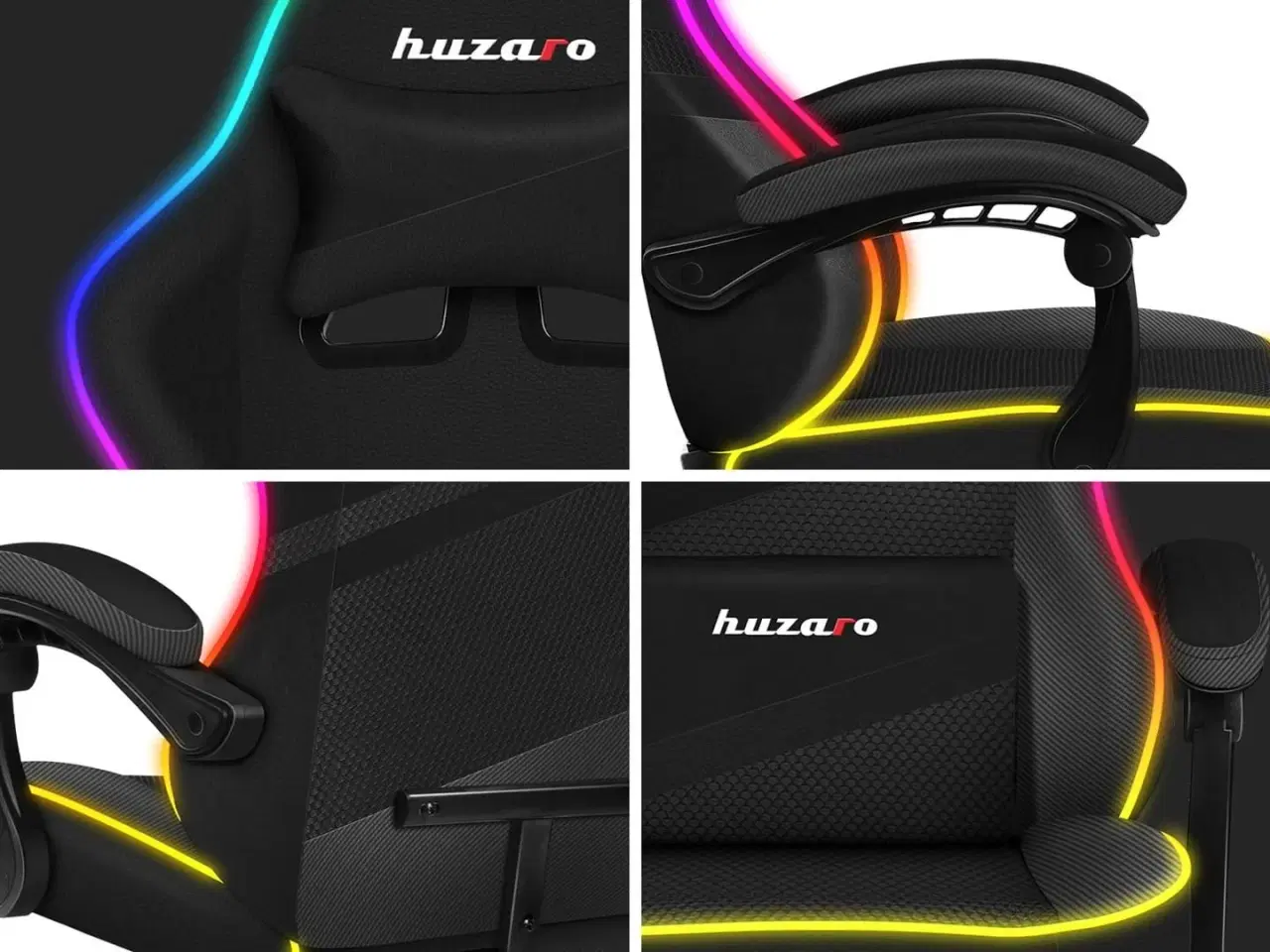 Billede 3 - Gamerstol Huzaro Force 4.4 RGB – Sort