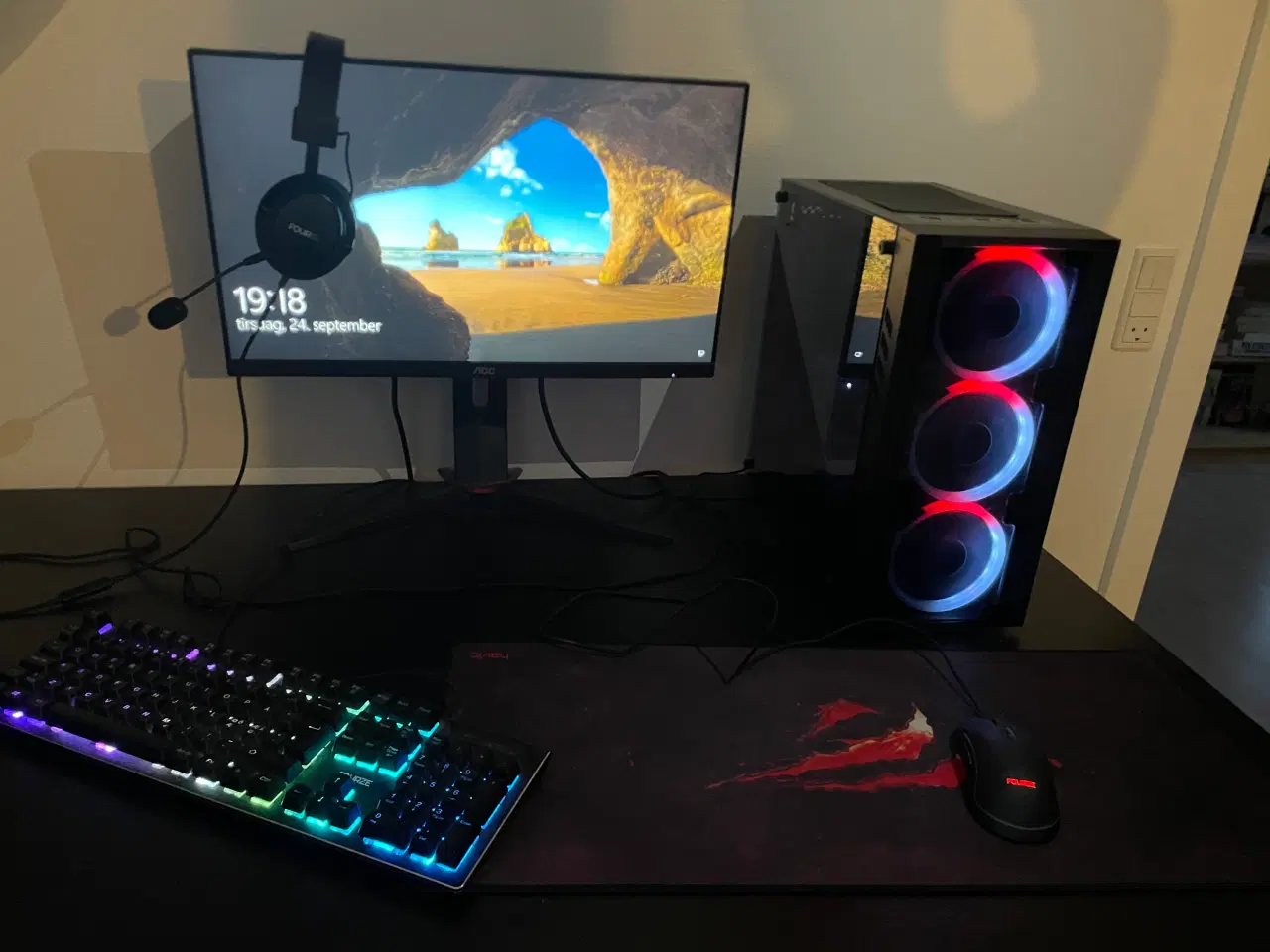Billede 1 - Komplet gaming setup