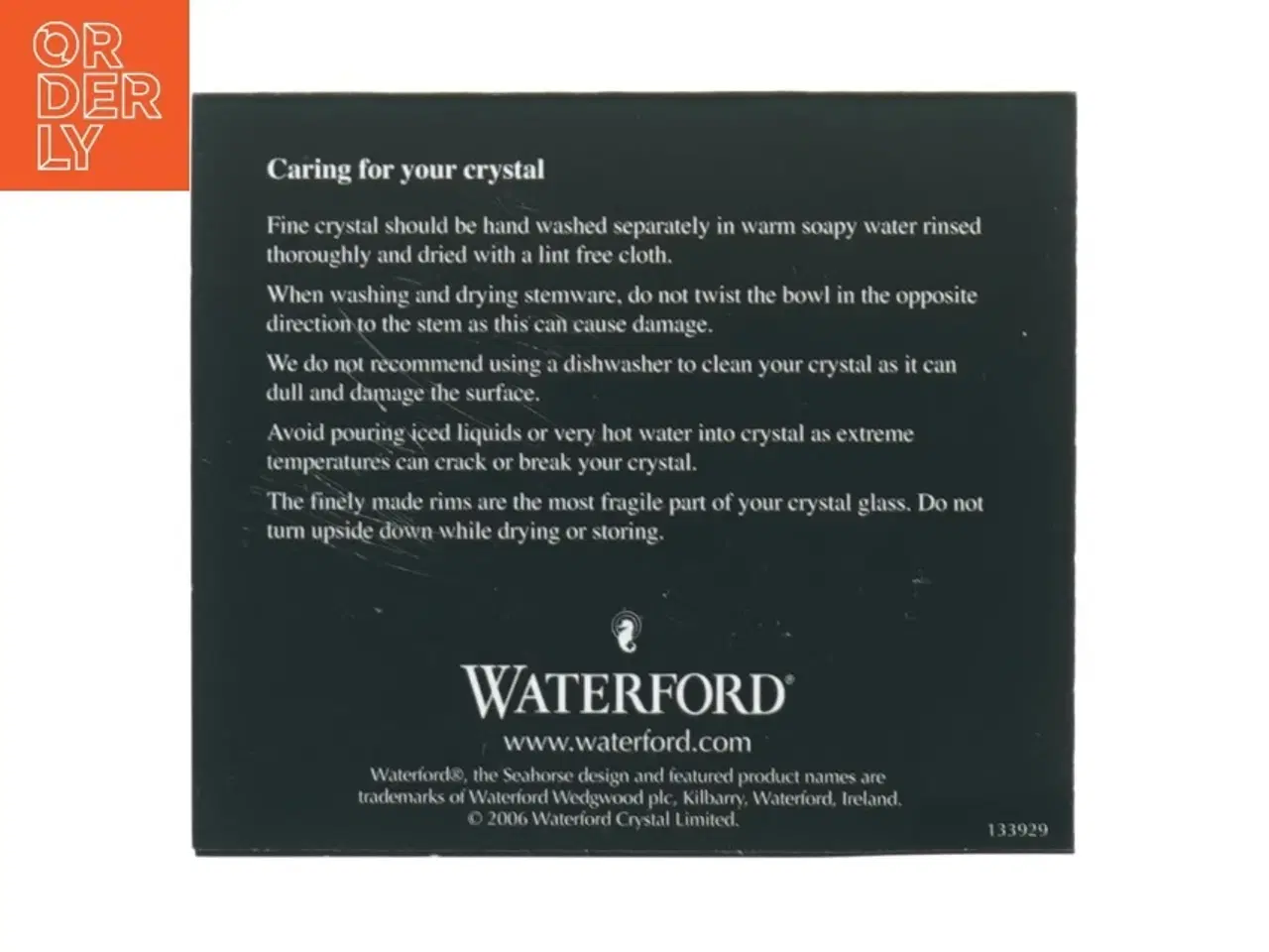 Billede 6 - Waterford Crystal ur (str. 9,5x10 cm)