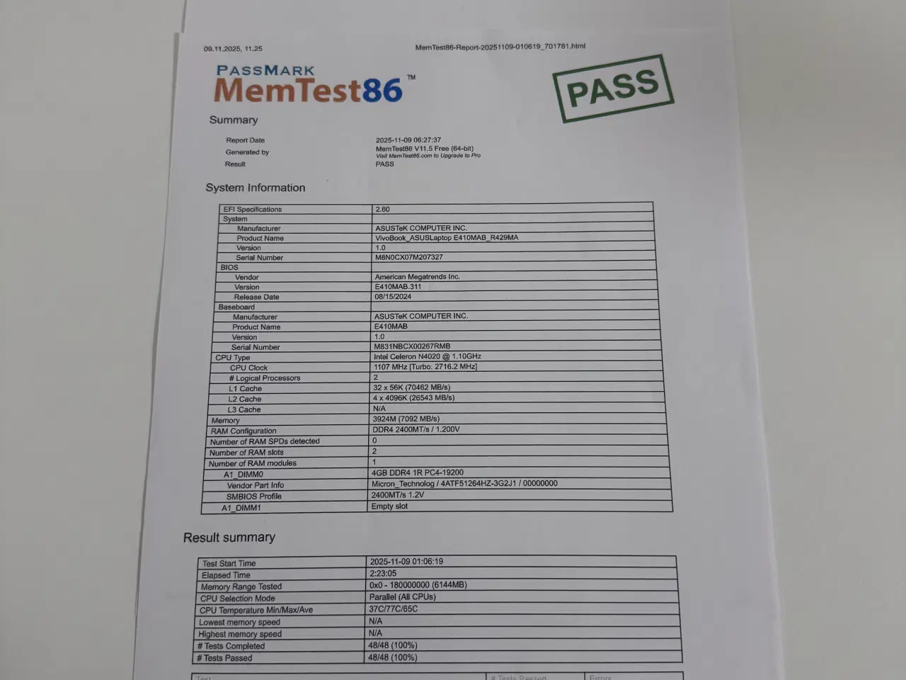 Billede 5 - ASUS VivoBook – / Intel Celeron / 64GB / 4GB RAM