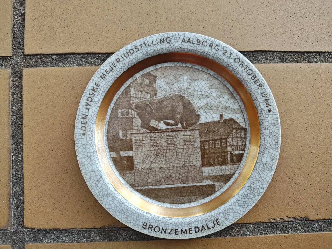 Billede 1 - Den Jydske Mejeriudstilling Tyren Aalborg Bronze