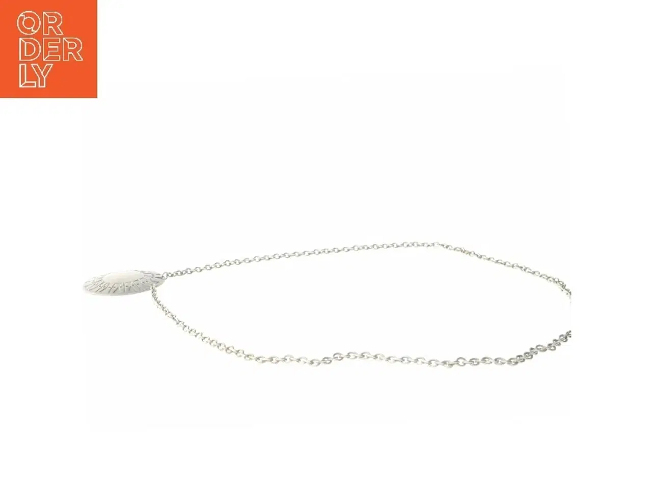 Billede 3 - Sølvhalskæde med rundt vedhæng fra John Friese (str. 68 cm)