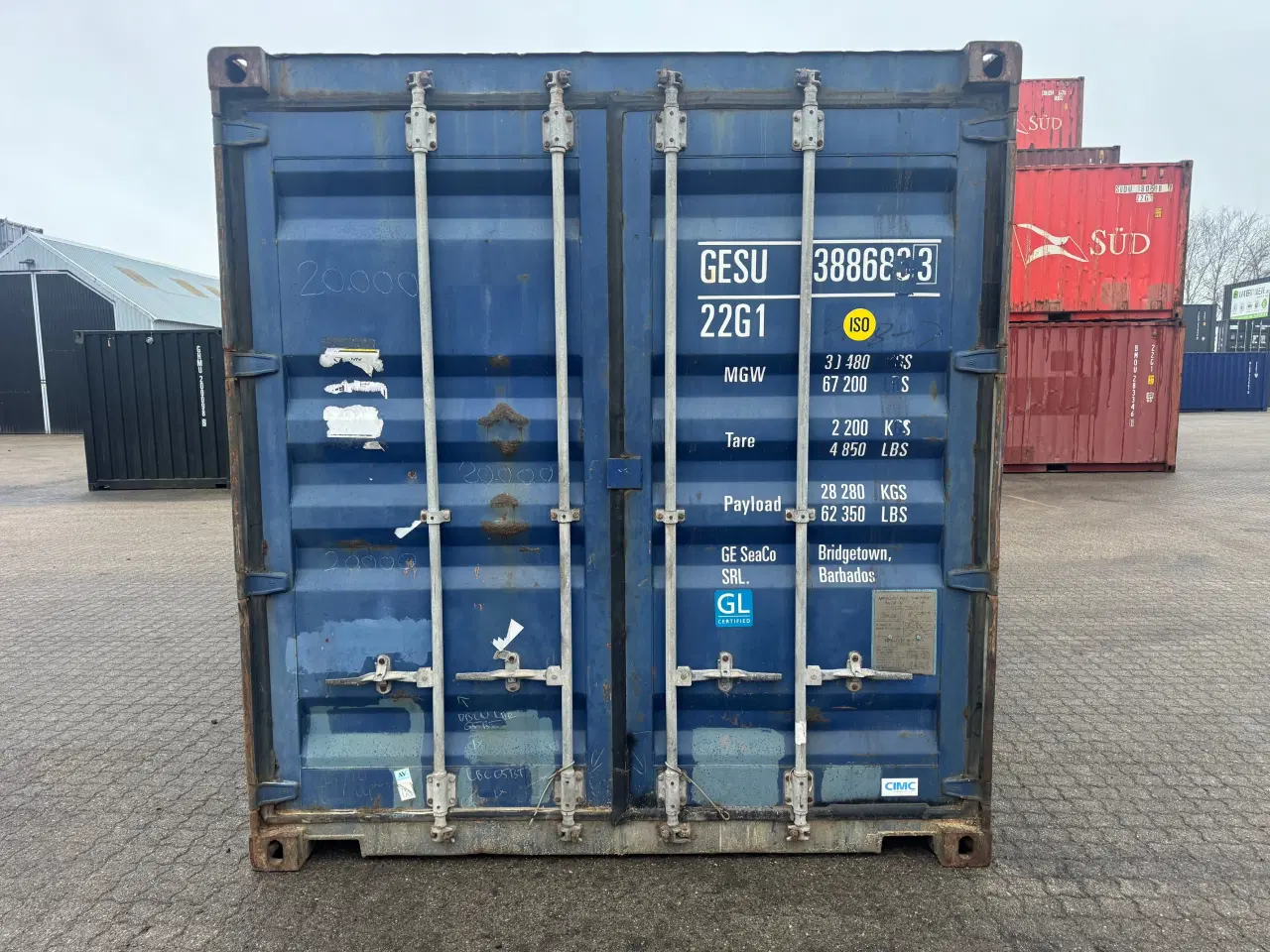 Billede 2 - Brugt 20 fods Isoleret Container-ID: GESU 388683-3