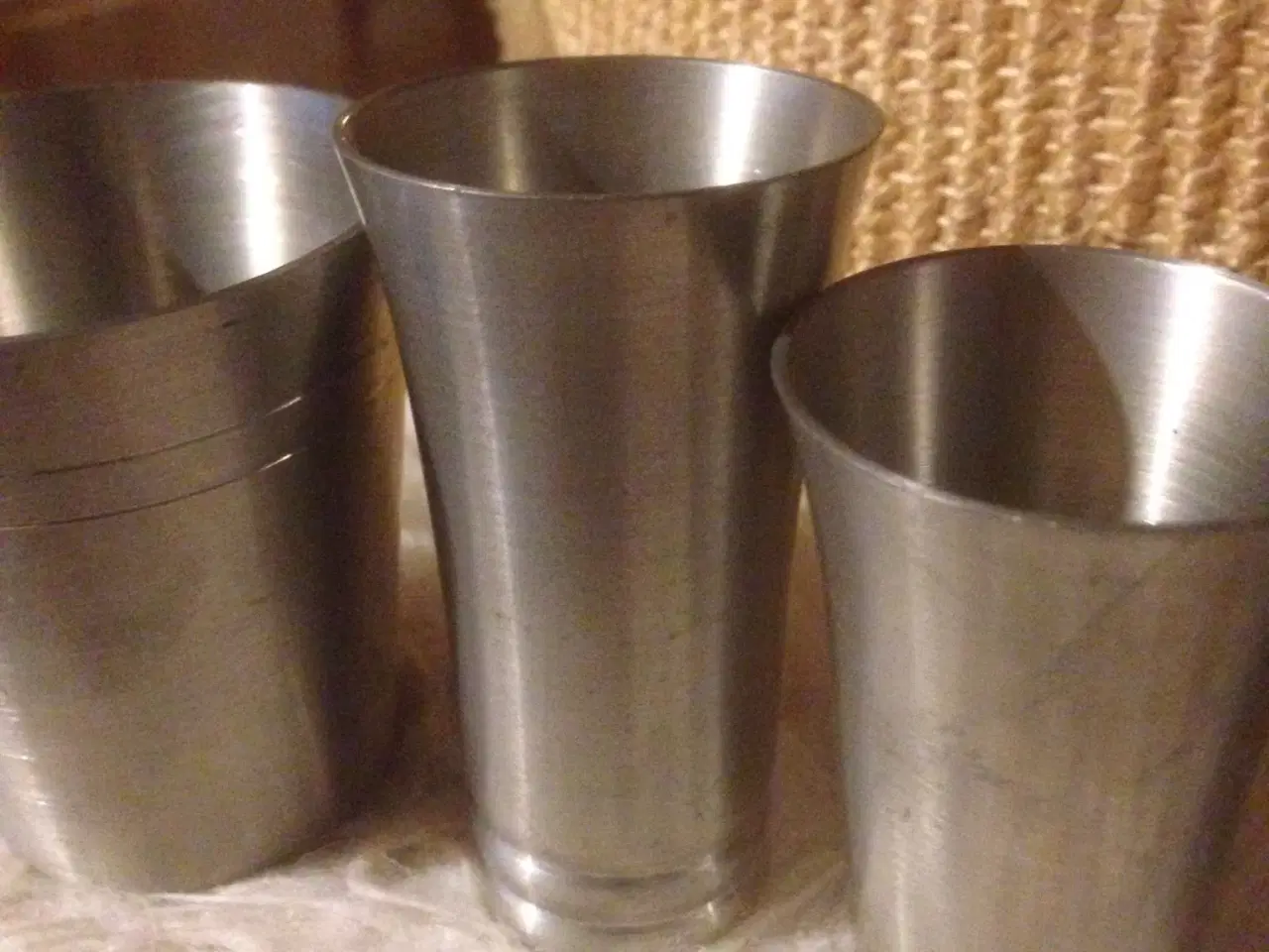Billede 3 - 5 tin bæger-vaser